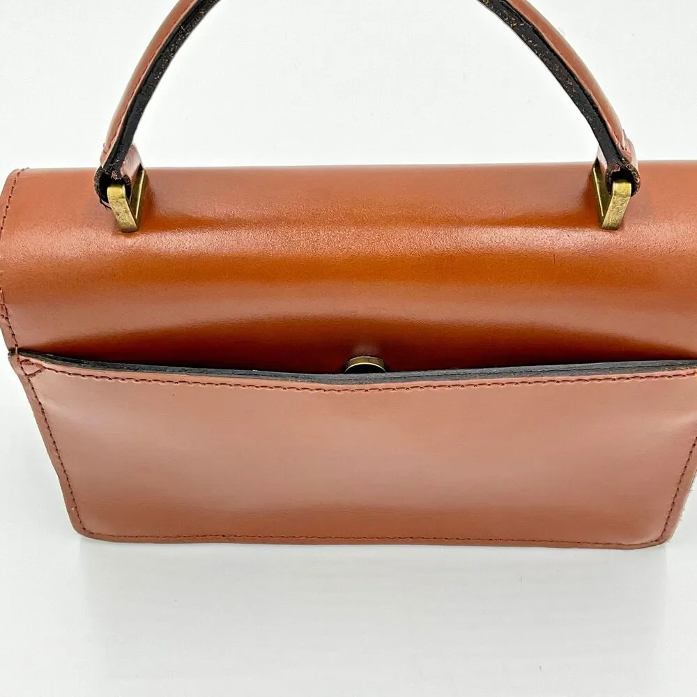 PATRICIA NASH Heritage Porcili‎ Tan Top Handle Leather Bag Purse P79901